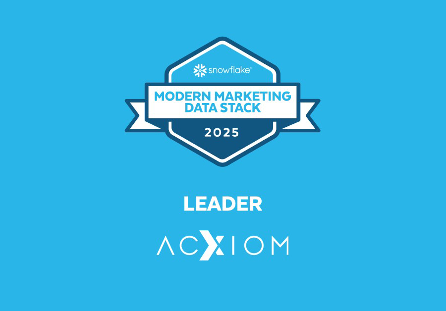 Acxiom im Snowflake Modern Marketing Data Stack Report als führendes Unternehmen ausgezeichnet